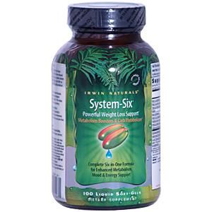 System-Six, Powerful Weight Loss Support (100 softgels) Irwin Naturals